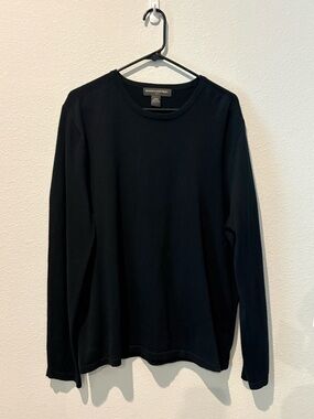 Banana Republic Men’s Long-Sleeve Crewneck Shirt - Black